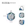 TOUPOP Sterling Silver Crystal Tree Of Life Lever Back Earrings For Women Birthday Gifts-0-4