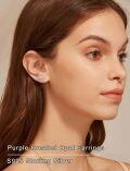 wholesale 925 Sterling Silver White Opal Curved Ear Climber Non-Hypoallergenic Crawler Earrings for Women Girls Gifts Jewelry 4cm Long-0-20