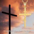 wholesale 14K Yellow Gold Solid Faith Hope Love Cross Pendant Necklace for Women, Hypoallergenic Nickel-Free, Elegant Gift for Wife Mother Bridesmaid-0-5
