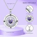 wholesale 925 Sterling Silver 12 Birthstones Nautical Compass Necklace for Women-0-3