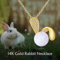 wholesale 14K Solid Opal Teardrop Pendant Necklace with Cubic Zirconia - Mothers Day Gifts-0-2