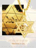 wholesale Gold 925 Sterling Silver Star of David Necklace with Jude Pendant - Jewish  for Men-0-5