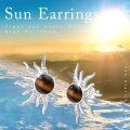 wholesale 925 Sterling Silver Tiger Eye Stone Sun Stud Earrings 19mm & 11mm-0-2