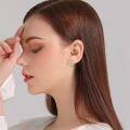 wholesale 925 Sterling Silver Cancer Zodiac Constellation White Gold Plated Clip Earrings For Women-0-4