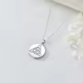 TOUPOP Sterling Silver Trinity Knot Pendant Necklace Irish Jewelry Gifts For Women-0-4