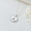 TOUPOP Sterling Silver Trinity Knot Pendant Necklace Irish Jewelry Gifts For Women-0-4
