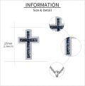 wholesale Sterling Silver Cross Pendant Necklace Religious Jewelry Gift for Women Men-0-4