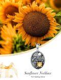 wholesale 925 Sterling Silver Citrine Butterfly and Flower Oval Pendant Necklace-0-2