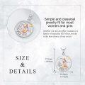 wholesale 925 Sterling Silver Cartoon Bird Moon Pendant Necklace Animal s for Women Girls-0-3