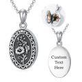 wholesale 925 Sterling Silver Oxidized Floral Oval Locket Bracelet With Filling Tool Set-0-27