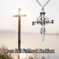 TOUPOP Sterling Silver Nail Cross Pendant Religious Faith Jewelry Gift-0-4