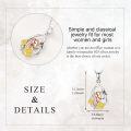 wholesale 925 Sterling Silver Sunflower and Giraffe Pendant Necklace for Women's Gifts-0-4