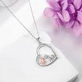 wholesale 925 Sterling Silver Unicorn & Deer Heart Pendant Necklaces I Love You Forever Gifts for Women Lovers Mothers Day Presents-0-1