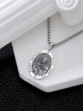 wholesale 925 Sterling Silver St Anthony Prayer Medal Pendant Necklace for Men/Women Catholic s-0-3