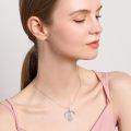 wholesale 925 Sterling Silver Heart-Shaped Love You Father Daughter Pendant Necklace Gift for Dad-0-1