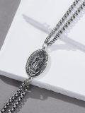 wholesale 925 Sterling Silver &  Virgin Mary Guadalupe Bracelet for Men & Women, Hypoallergenic Religious Jewelry Gift-0-3