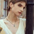 wholesale 925 Sterling Silver Necklace Locket Pendant With Moonstone And Photo Display-0-2