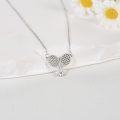 wholesale 925 Sterling Silver Tennis Racket & Ball Sporty Charm Necklace for Women-0-1