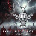 wholesale 925 Sterling Silver Skull Crossed Swords Pendant Necklace Oxidized Silver Pirate Gothic Jewelry-0-4