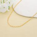 wholesale 14K Gold Singapore Link Twist Rope Chain Necklace - 9mm Width (Available in Lengths of: 7 8 and more)-0-2
