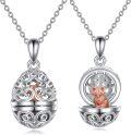 wholesale 925 Sterling Silver Fox in an Easter Egg Locket Pendant Necklace - Gifts for Her-0-0