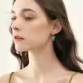 wholesale 925 Sterling Silver Abalone Shell Inlay Hummingbird Drop Earrings Wholesale for Women-0-1