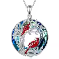 TOUPOP Sterling Silver Blue Crystal Animal Pendant Necklace Gift-0-0