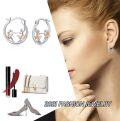 wholesale 925 Sterling Silver Rose Gold Ballet Dancer Ballerina Huggie Hoop Earrings for Sensitive Ears-0-4