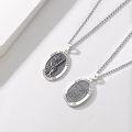 wholesale 925 Sterling Silver Saint Christopher Medal Necklace with Chain for Men & Women-0-3