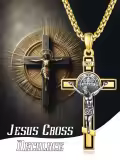 wholesale 925 Sterling Silver Gold Plated Jesus Christ INRI Cross Crucifix Pendant Necklace for Men & Women-0-5
