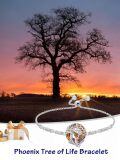TOUPOP 925 Sterling Silver Phoenix Bracelet Adjustable Slider-0-4