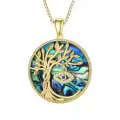 TOUPOP Sterling Silver & Turquoise Tree Of Life Necklace-0-0