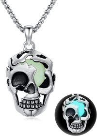 wholesale  Glowing Skull Head Pendant Necklace-Skull