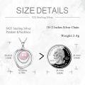 wholesale Sterling Silver White Black Pink Turquoise White Opal Rose Gold Pearl Necklace for Women-0-9