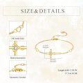 wholesale 14K Gold Infinity Heart Cross CZ Charm Bracelet for Women Adjustable Religious s-0-5