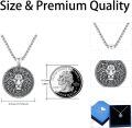 wholesale 925 Sterling Silver Round Lion Head Pendant Necklaces for Men & Women - Animal s-0-5