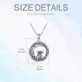wholesale 925 Sterling Silver Highland Cow & Celtic Tree Of Life Pendant Necklace For Women-0-3