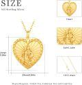 wholesale Heart-Shaped 925 Sterling Silver Virgin Mary Pendant Necklace for Women Catholic s-0-1