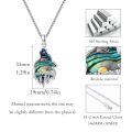 wholesale 925 Sterling Silver Abalone Shell Mountain Charm Necklace for Hikers and Nature Lovers-0-2