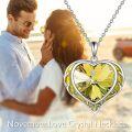 wholesale Sterling Silver Austrian Crystals Love Heart Pendant Necklace for Women-0-13