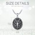 wholesale Lion/wolf/star Of David/eye Of Horus Necklace S925 Sterling Silver Celtic Pendant Men's Jewelry Suitable For Father Boyfriend Christmas Anniversary Birthday Gift -0-2