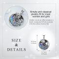 wholesale 925 Sterling Silver Moonstone Dragon Abalone Shell Pendant Necklace for Women and Men-0-2