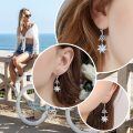 wholesale 925 Sterling Silver Sun Moonstone Celtic Knot Zircon Drop Earrings For Women-0-2