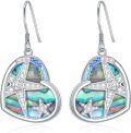 wholesale 925 Sterling Silver Starfish Shell Drop Earrings Oceanic  for Her-0-0
