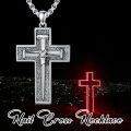 wholesale 925 Sterling Silver Cross Pendant With Nail Details On Chain Necklace-0-22