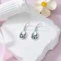 wholesale 925 Sterling Silver Abalone Shell Dragonfly Drop Dangle Earrings for Women-0-3