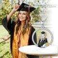 wholesale 925 Sterling Silver Round CZ Enamel Graduation Girl Pendant Necklace-0-2