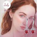 wholesale Sterling Silver Celtic Birthstone Drop Earrings Irish Jewelry Gifts-0-3