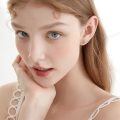 wholesale 925 Sterling Silver Sloth Stud Earrings with Rose Gold Accents and Leaf Details-0-1