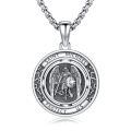 wholesale 925 Sterling Silver Saint Michael Necklace-0-0